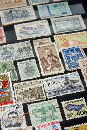 Czechoslovakian stamps (communist era)の写真素材