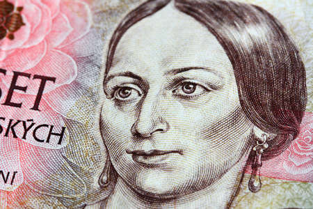 Czech banknote - 500 crownsの写真素材