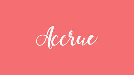 Accrue, Calligraphy signature font, girly pinky background, Quote Conceptの写真素材