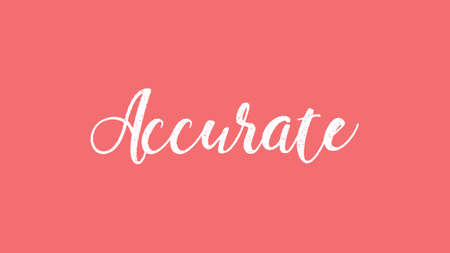 Accurate, Calligraphy signature font, girly pinky background, Quote Conceptの写真素材