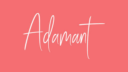 Adamant, Calligraphy signature font, girly pinky background, Quote Conceptの写真素材