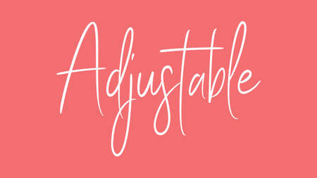 Adjustable, Calligraphy signature font, girly pinky background, Quote Conceptの写真素材