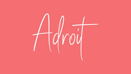 Adroit, Calligraphy signature font, girly pinky background, Quote Conceptの写真素材