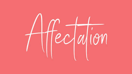 affectation, Calligraphy signature font, girly pinky background, Quote Conceptの写真素材
