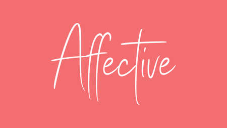 Affective, Calligraphy signature font, girly pinky background, Quote Conceptの写真素材