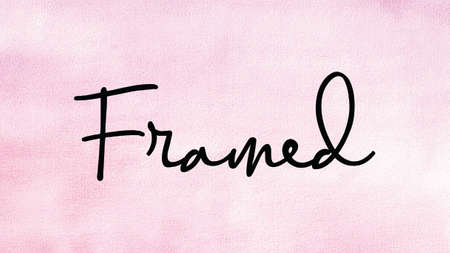 Framed Word on Watercolor Background, Watercolor background Concept Design