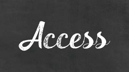 Access Word Concept, Blackboard Chalk background Concept Designの写真素材