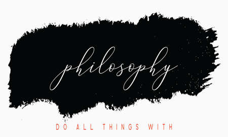 Black ink brush stroke on white background, grunge splatter stroke stains, grunge inspiring background Concept Designの写真素材