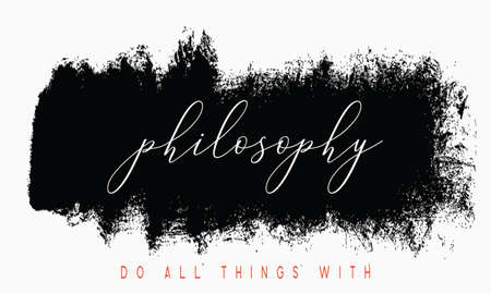 Black ink brush stroke on white background, grunge splatter stroke stains, grunge inspiring background Concept Designの写真素材