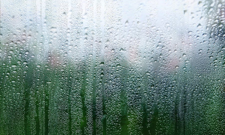 Water drops on window glass. Rain drops on window glass background. Raindrops on window glass...