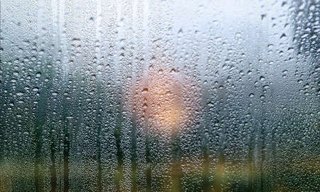 Water drops on the window. Rain drops on the window. Natural background.