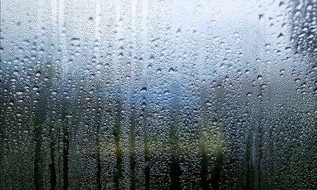 Rain drops on the window. Raindrops on the window. Rainy weather.