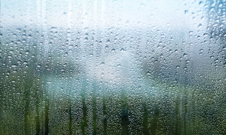 Water drops on the glass. Raindrops on the window. Natural background.