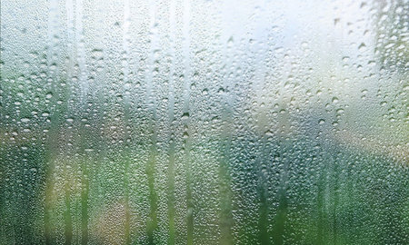 Water drops on the glass. Rain drops on the window. Natural background.