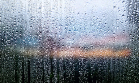 Rain drops on the window. Water drops on the glass. Raindrops on the window.