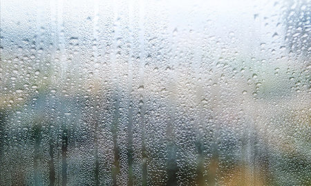 Rain drops on the window. Raindrops on the window. Rainy weather.