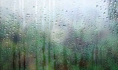 Water drops on the glass. Raindrops on the window. Natural background.