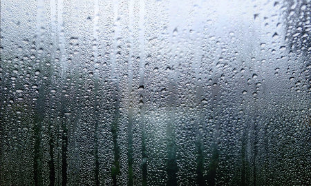 Water drops on the glass. Raindrops on the window. Background