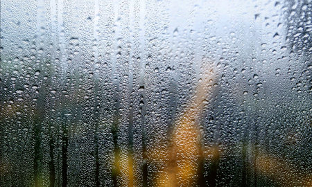 Water drops on the window. Raindrops on the window, natural background