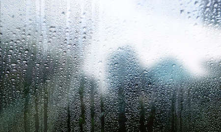 Water drops on the glass. Rain drops on the window. Natural background.