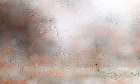 Background with rain drops close up. Rain drops on outdoor window, Closeup view transparent water...