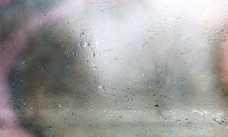Water drops on window glass background. Rain drops on window glass surface.