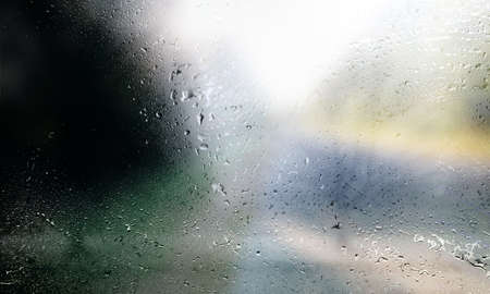 Rain drops on the glass. Raindrops on the window, abstract background