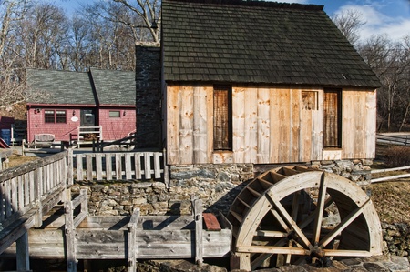 An old vintage grist millのeditorial素材