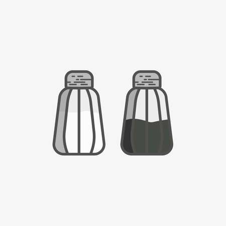 Simple Icon Of Salt Cellar And Pepper Potのイラスト 素材 ストックフォト 写真素材のstock Foto ストックドットフォト