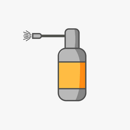 A simple icon of spray for sore throat, tonsils, flu, quinsyのイラスト素材