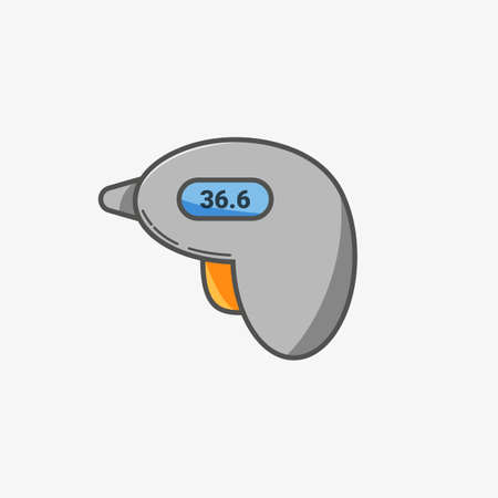 A simple icon for tympanic thermometerのイラスト素材