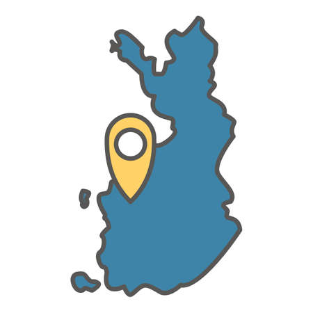 Finland land. Vector illustration.のイラスト素材