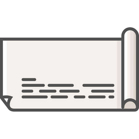 Simple art and hobby Vector Flat Icon. Classic drawing paper for tracing. Flat style icon. 48x48 Pixel Perfect.のイラスト素材