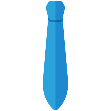 Icon of a tie for men or women in a flat style without outline.のイラスト素材