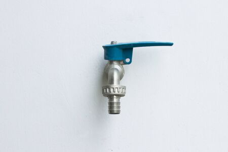 Blue faucetの写真素材