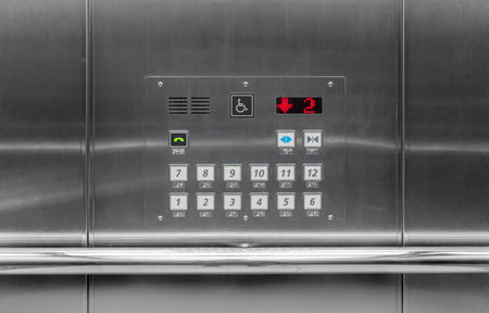 Elevator buttons panel or car operating panel (cop)