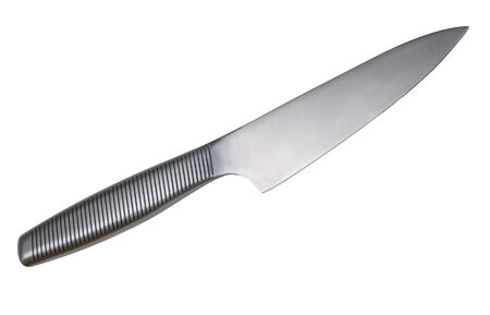 Kitchen knife isolated on white backgroundの写真素材