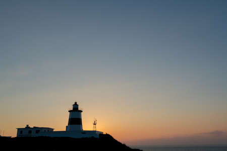 Fugueijiao Lighthouse, Shimen District, New Taipei, Taiwan.の写真素材