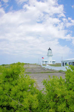 Cape Santiago Lighthouse, Gongliao District, New Taipei City, Taiwan.の写真素材