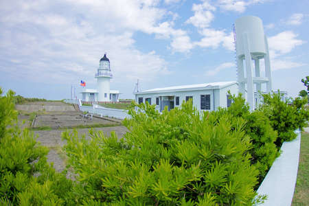 Cape Santiago Lighthouse, Gongliao District, New Taipei City, Taiwan.の写真素材