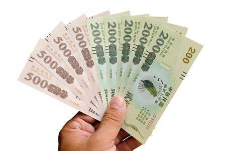 Taipei, Taiwan-July 15, 2020: Triple stimulus voucher. Taiwan government issued the stimulus voucher to give the economy a boost.のeditorial素材