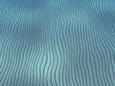Sand Waves - The bottom of the seabed with sand ripples and ridges 