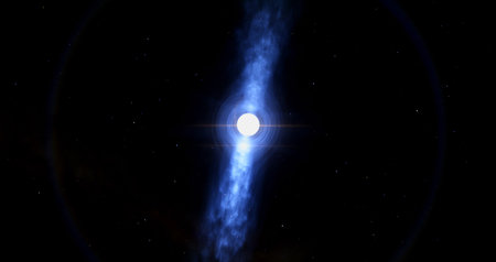 Vela Pulsar Neutron Star - A Pulsar is a highly magnetic rotating neutron star that throws out...