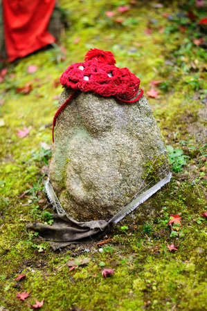 Japnese buddha sculptureの写真素材