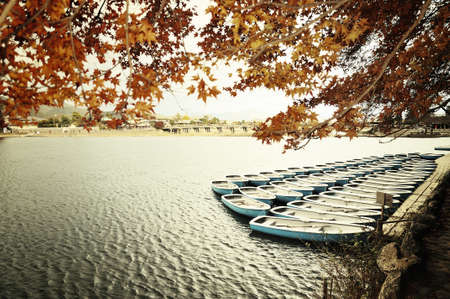 River in Kyotoの写真素材