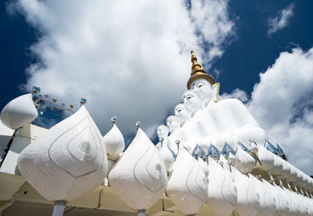 White buddha thailandの写真素材