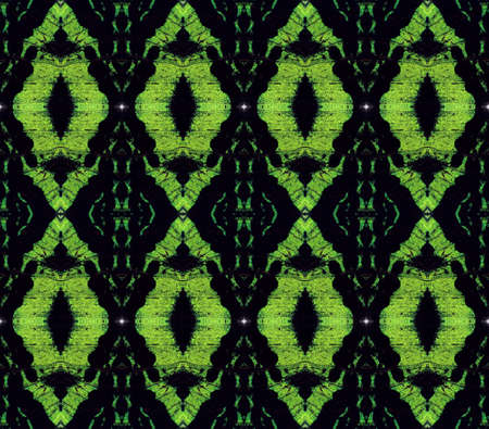 Green black geometric texture from butterfly wing Urania ripheus. For notebook covers, phone case,...