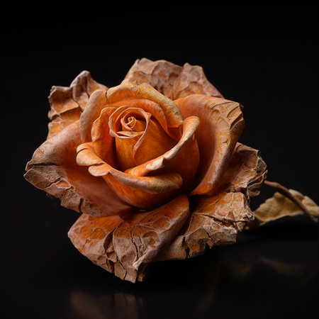 Beautiful stone rose, marble rose close-up, nice flower background, unusual summer wallpaperの素材