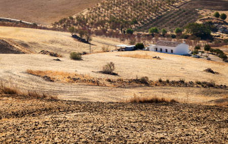 old villa close to Montecorto in Andalucia, Spainの写真素材