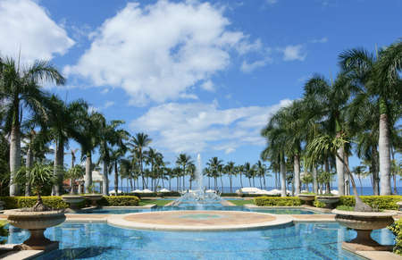 Fountain of the Grand Wailea hotel in Maui, Hawaiiのeditorial素材